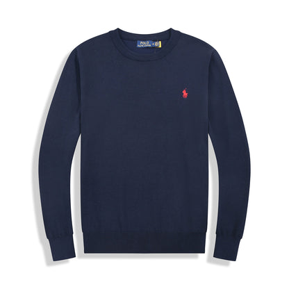 RⅬ Slim Fit Cotton Sweater