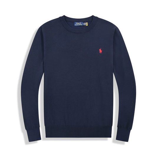 RⅬ Slim Fit Cotton Sweater
