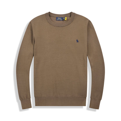 RⅬ Slim Fit Cotton Sweater