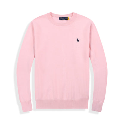 RⅬ Slim Fit Cotton Sweater