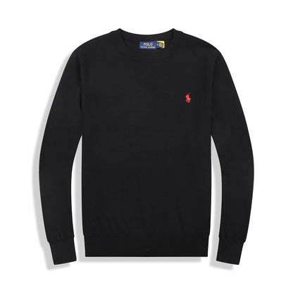 RⅬ Slim Fit Cotton Sweater