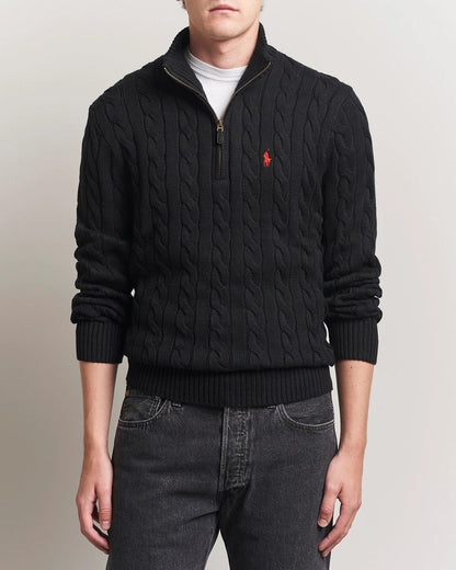 RL | Half-Zip Cable-Knit Cotton Sweaters