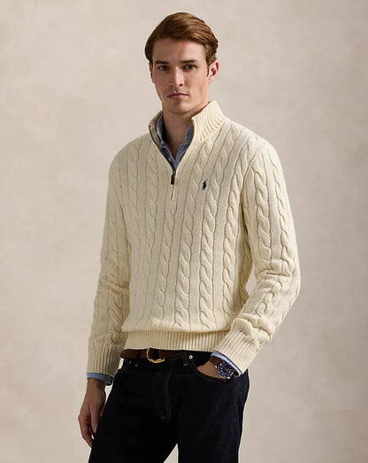RL | Half-Zip Cable-Knit Cotton Sweaters