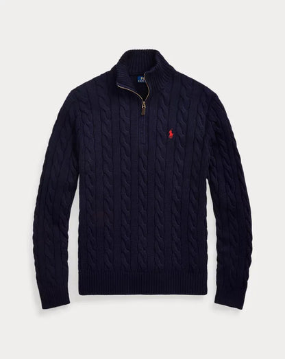 RL | Half-Zip Cable-Knit Cotton Sweaters