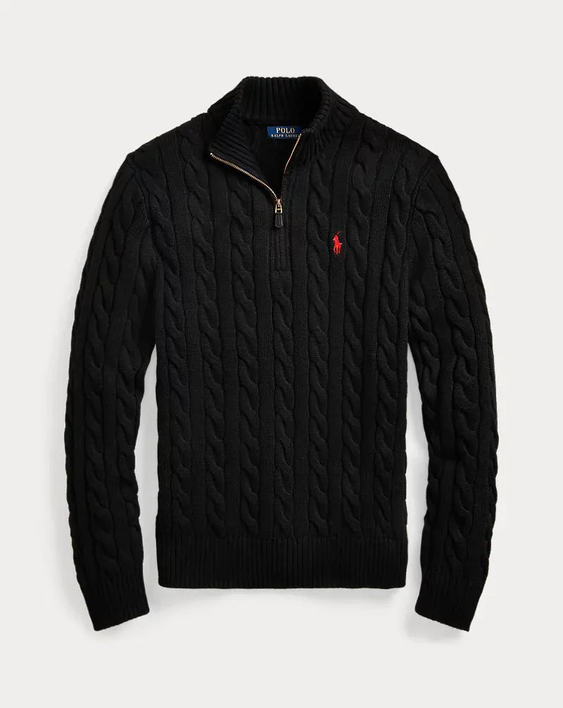 RL | Half-Zip Cable-Knit Cotton Sweaters