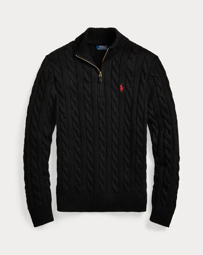 RL | Half-Zip Cable-Knit Cotton Sweaters