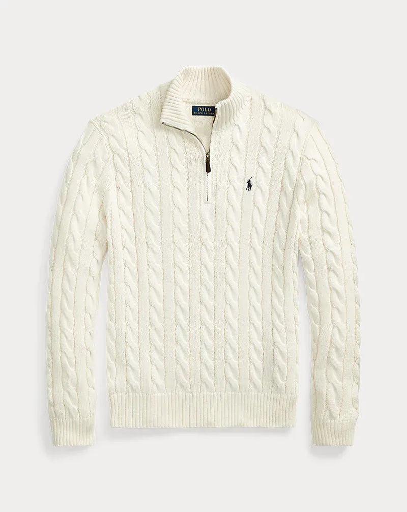 RL | Half-Zip Cable-Knit Cotton Sweaters