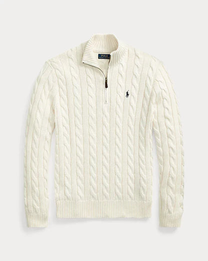 RL | Half-Zip Cable-Knit Cotton Sweaters