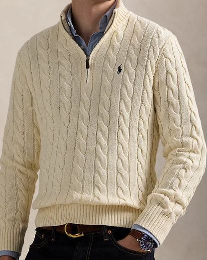 RL | Half-Zip Cable-Knit Cotton Sweaters